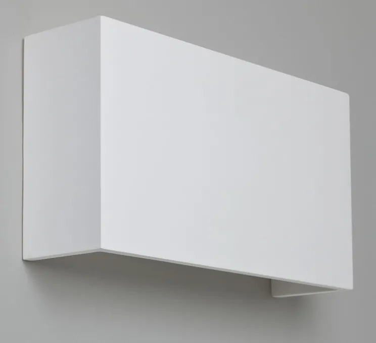 Applique murale, Pella 325, plâtre, blanc, dim, L32,5cm, H18cm - ASTRO