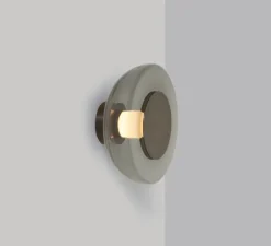 Applique*CTO lighting Applique murale, Pendulum, , LED, dim, 2700K, L32cm, H32cm - bronze, verre fumé