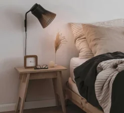 Applique*Secto Design Applique murale, Petite 4630, , LED, Ø20cm, H31cm - noir