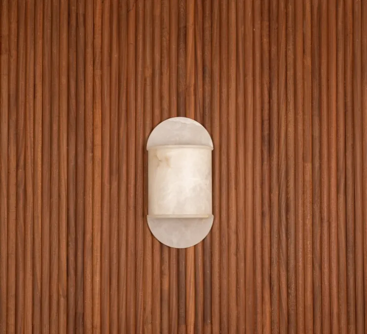 Applique murale, Pilolo, Albâtre, L22cm, H42cm - Simone & Marcel