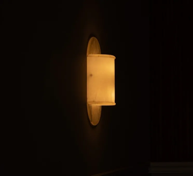 Applique murale, Pilolo, Albâtre, L22cm, H42cm - Simone & Marcel