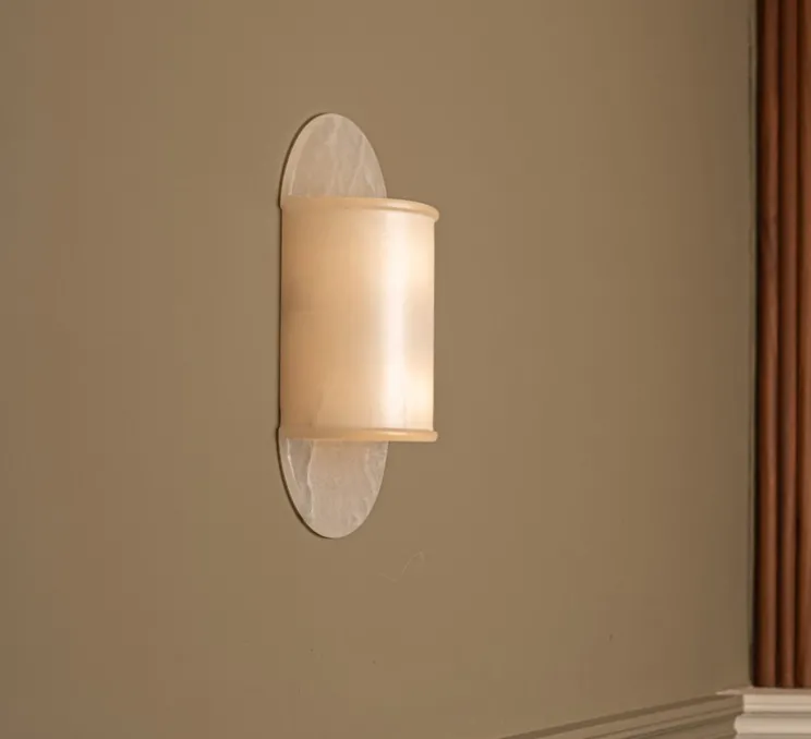 Applique murale, Pilolo, Albâtre, L22cm, H42cm - Simone & Marcel