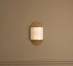 Applique murale, Pilolo, Albâtre, champagne, L22cm, H42cm - Simone & Marcel
