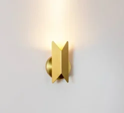 Applique murale, Pirouette V1, laiton satiné, laiton satiné, LED, dim, 2700K, 417 lm, L11cm, H18,6cm - CVL