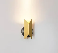 Applique murale, Pirouette V1, laiton satiné, graphite satiné, LED, dim, 2700K, 417 lm, L11cm, H18,6cm - CVL