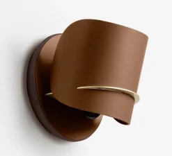 Applique murale, PISTIL, Brun cognac, L15cm, H15cm - JURIE & JARRE