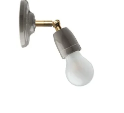 Applique murale, Plafonnier, Light.036, gris, L16cm, H15cm - Zangra