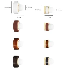 Plafonnier & Spot|Applique*Haos Applique murale, Plafonnier 3.02, , LED, Ø27cm, H16cm - noir laiton