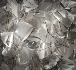 Applique murale, plafonnier, Clizia S, fumé, Ø32cm - Slamp