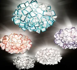 Applique murale, plafonnier, Clizia M, orange, Ø53cm - Slamp