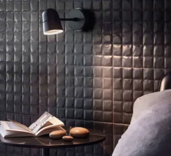 Applique murale, Plafonnier, Counterbalance D73a, noir, LED, 2700K, 800lm, L28cm, H11,7cm - Luceplan