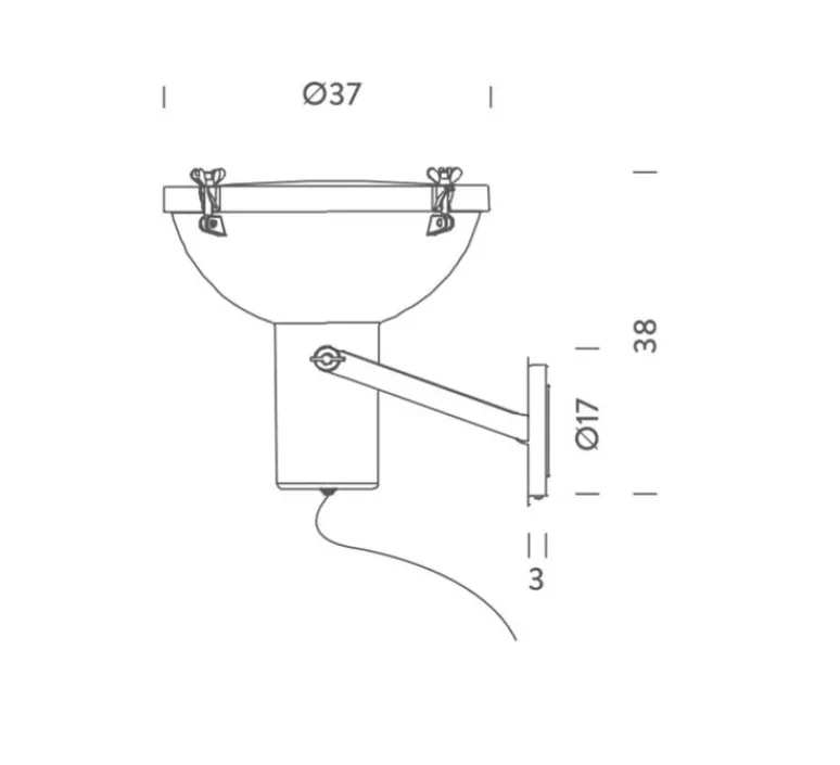 Applique|Plafonnier & Spot*Nemo Lighting Applique murale, plafonnier, Projecteur 365, , Ø37cm, H38cm - blanc