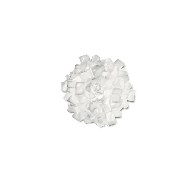 Applique murale, plafonnier, Clizia S, blanc, Ø32cm, H15cm- Slamp