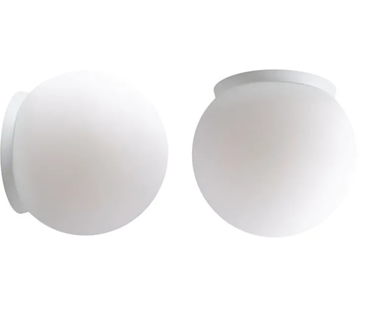 Applique murale, Plafonnier, Light.o.090, blanc, IP65, Ø20cm, H20cm - Zangra