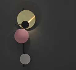 Applique*Please Wait to be Seated Applique murale, Planet, , L36cm, H98cm - rouge indien