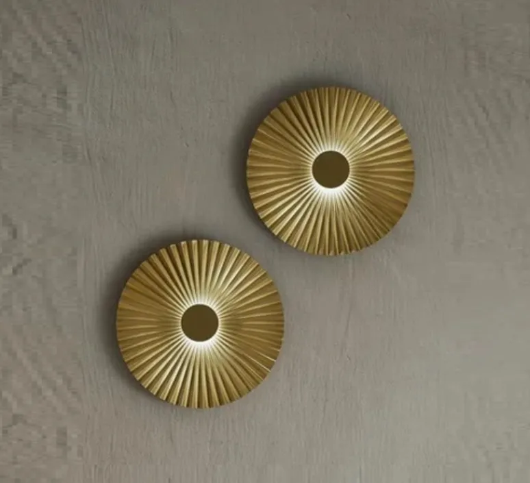 Applique*Il Fanale Applique murale, Plié 284.05.ON, , LED, dim, 3000K, 950 lm, Ø49cm, P7,6cm - laiton