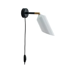 Applique murale, Pliverre 292, noir mat, L8cm, H8 - 30cm - Le Klint