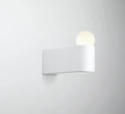 Applique*Anastassiades Studio Applique murale, porcelain series D2, up, , L13,2cm, H10,2cm - blanc