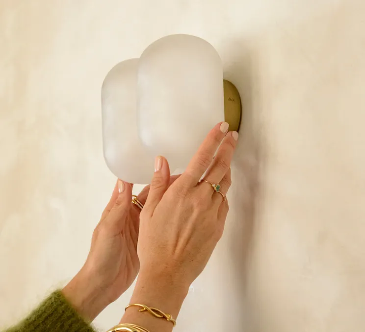 Applique murale, Poutou, laiton, IP44, L18cm, H15cm - Margaux Keller Collections