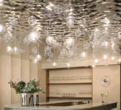 Applique*Tom Dixon Applique murale, Press Large, , IP45, LED, dim, 2700K, 500 lm, L35cm, H35cm - transparent