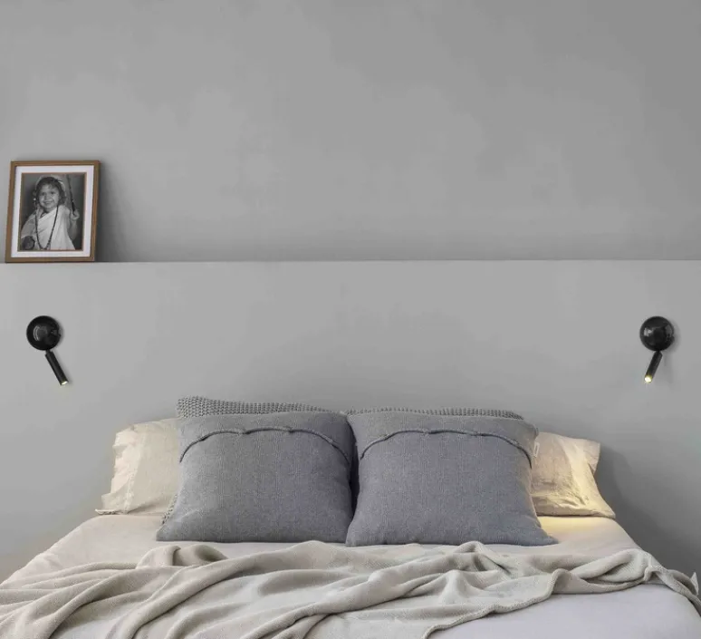 Applique*Faro Applique murale, Press, liseuse, , LED, 3000K, 180lm, L10,4cm, H21,3cm - noir