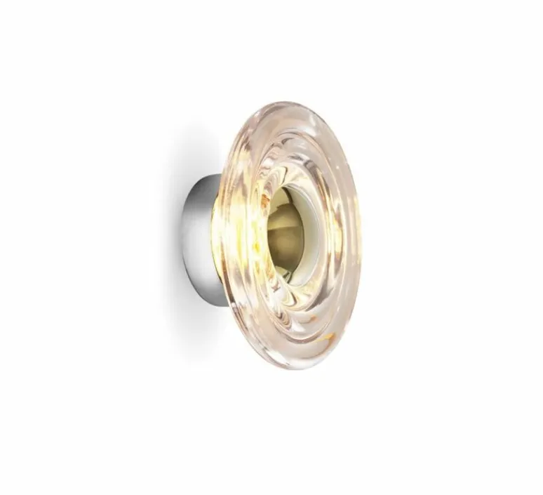 Applique*Tom Dixon Applique murale, Press Mini, , IP55, LED, dim, 2700K, 500 lm, L21,5cm, H21,5cm - transparent