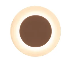 Applique*Vibia Applique murale, Puck wall, , LED, dim, 2700K, 953 lm, Ø45cm, P5cm - marron