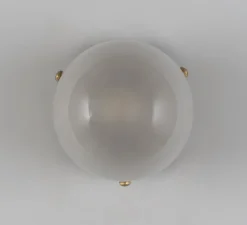 Applique*Schwung Applique murale, Pulsar Molécule 1, , L12,5cm, H12,5cm - structure laiton, verre sablé