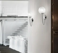 Applique*Vistosi Applique murale, PUPPET AP P, , L21cm, H40cm - cristal transparent