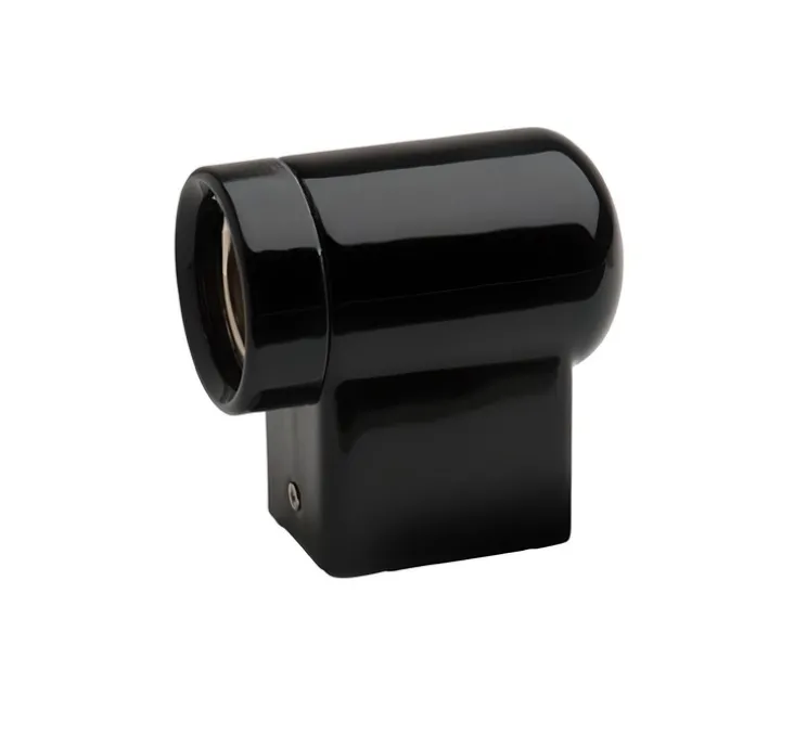 Applique murale, Pure Porcelaine, noir, L8cm, Ø3cm - ZANGRA