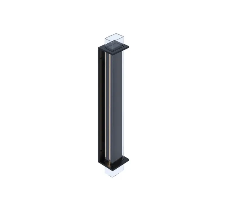 Applique murale, Quadratube W3, noir, LED, dim, 2700K, 820 lm, L12cm, H68cm - Sammode
