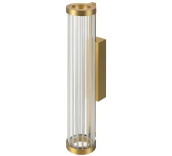 Applique murale, Quimera, laiton brossé, LED, dim, 2700-3000K, 330 lm, Ø7,6cm, H41,3cm - SLV