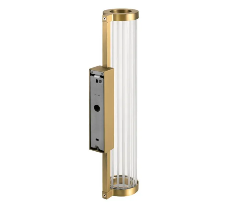 Applique murale, Quimera, laiton brossé, LED, dim, 2700-3000K, 330 lm, Ø7,6cm, H41,3cm - SLV