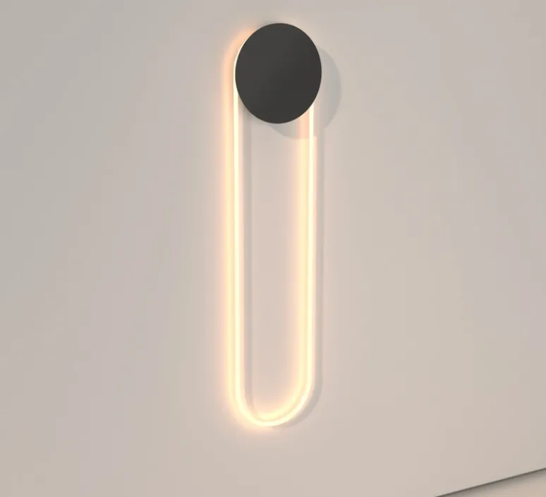 Applique*Darmes Applique murale, Ra Wall longue, , L25,5cm, H110cm - Noir sablé