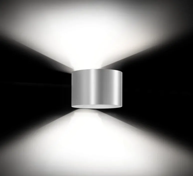 Applique*Wever&Ducré Applique murale, RAY 1.0, , Ø15cm, H10cm - aluminium brossé