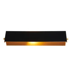 Applique*Daniel Gallo Applique murale, Rectangle L, , 2700K, L37cm, H8cm - noir et or