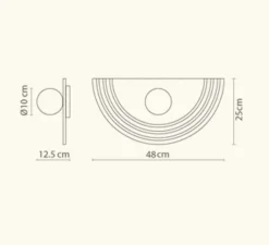 Applique*Robin Applique murale, Regina Wall, , L48cm, H25cm - grey recycled plastic