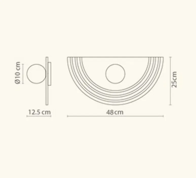 Applique*Robin Applique murale, Regina Wall, , L48cm, H25cm - grey recycled plastic