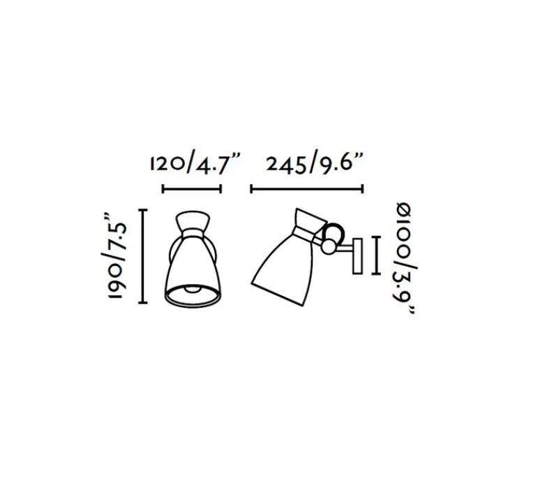 Applique*Faro Applique murale, Retro, , interrupteur, H19cm, P24cm - noir et or