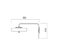 Applique*Bert frank Applique murale, Revolve , , LED, Ø65cm, H31cm - blanc