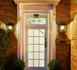 Applique murale, Richmond Wall 285, noir texturé, IP44, L19,7cm, H36cm - Astro