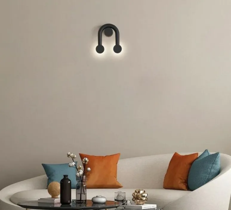 Applique*Robin Applique murale, Rigoberta indirect super curved, , LED, 3000K, 1840 lm, L24cm, H9cm - noir mat