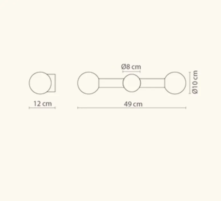 Applique*Robin Applique murale, Rigoberta direct duo, , L49cm, H10cm - blanc