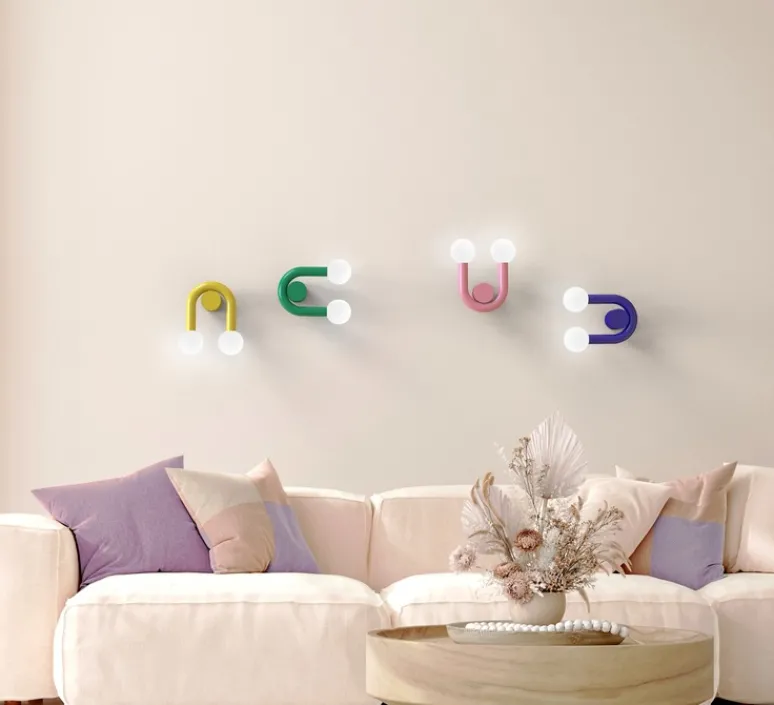 Applique*Robin Applique murale, Rigoberta direct super curved, , L26cm, H23cm - vert trafic