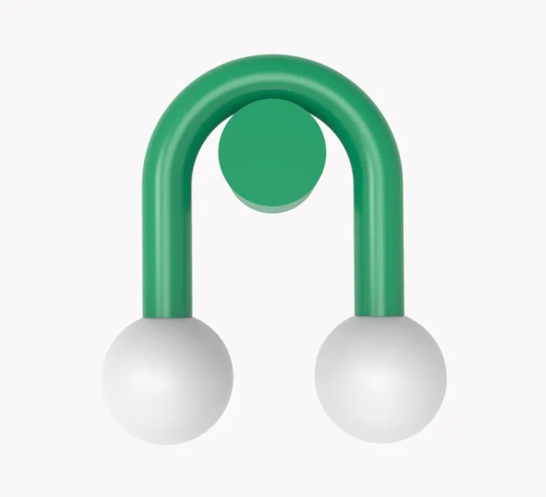 Applique*Robin Applique murale, Rigoberta direct super curved, , L26cm, H23cm - vert trafic