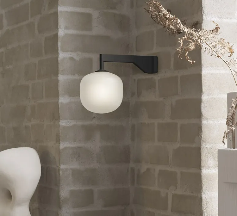 Applique*Muuto Applique murale, Rime, , L23cm, H12cm - noir