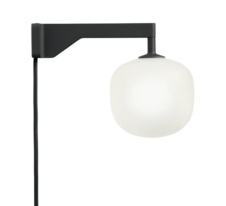 Applique*Muuto Applique murale, Rime, , L23cm, H12cm - noir