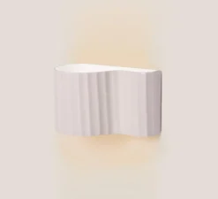 Applique*Lobo Atelier Applique murale, Rippo, , L22cm, H12,6cm - blanc coquillage