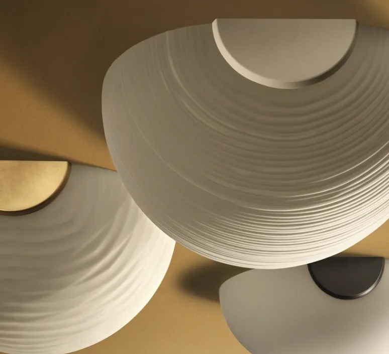 Applique*Foscarini Applique murale, Rituals 1 Semi, , L24cm, H34cm - blanc