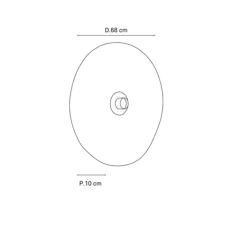 Applique*Market Set Applique murale, Rivage M, , Ø68cm, P10cm - naturel